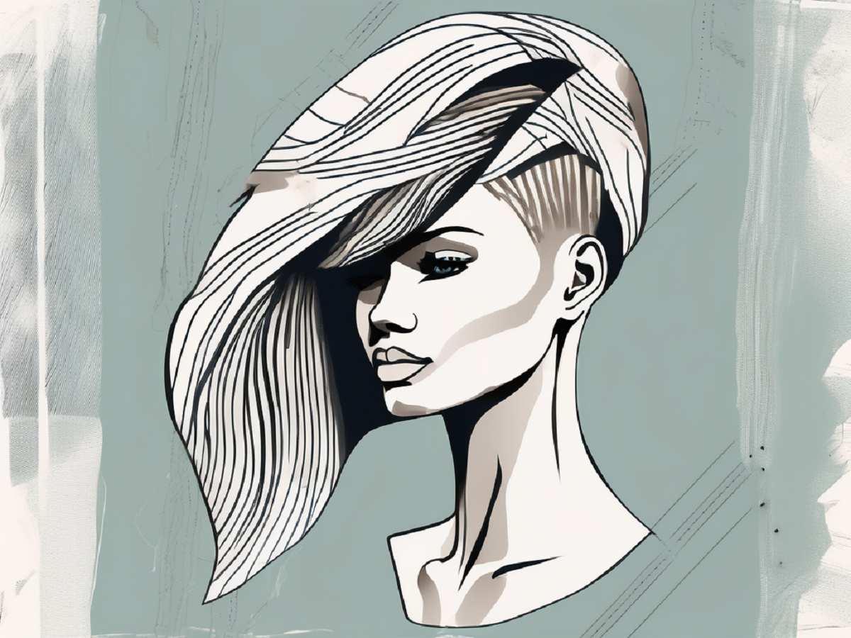 Woman with Step Cut Hairstyle